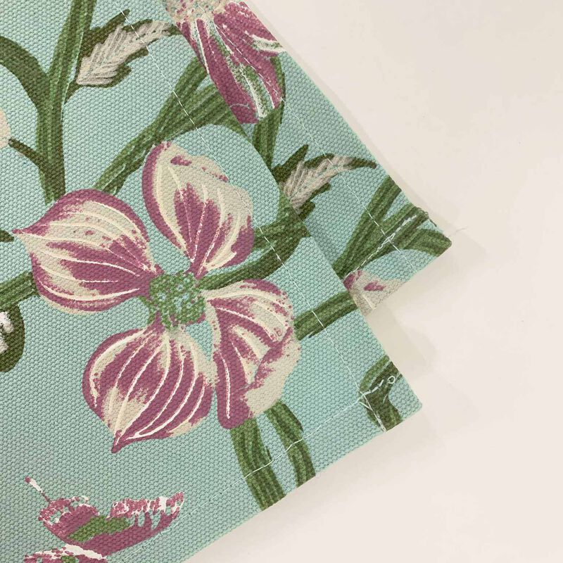 Forever England Lulworth Cotton Table Runner - Duck Egg image number 2